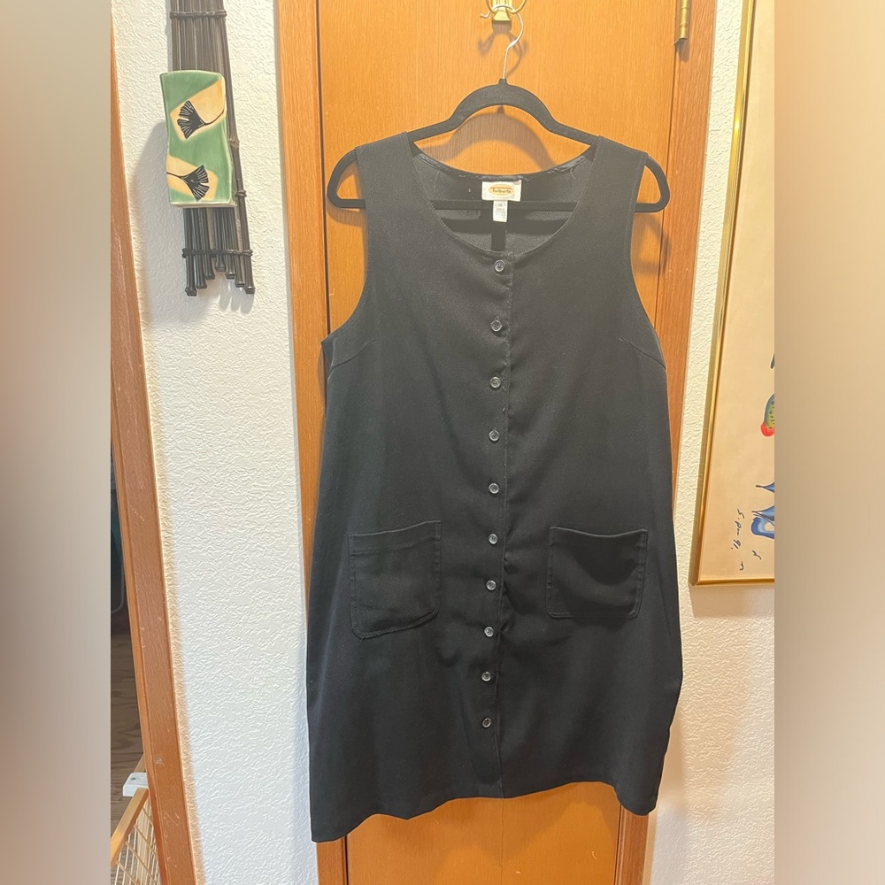 Vintage Talbots Corduroy Button Down Dress